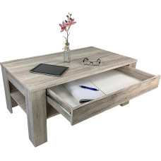 EWA Living Room Table Sand Oak with Drawer