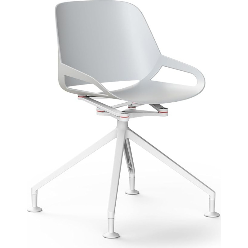 aeris Numo Modern Swing Chair - Kriauklės kėdė su stilingu pagrindu - Dizaino sukamoji kėdė biurui ir valgomajam - Ergonomiška kėdė sveikai nugarai