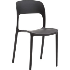 Fashion Commerce Set mit 4 Stühlen aus Polypropylen, schwarz, 45x41x83.5 cm