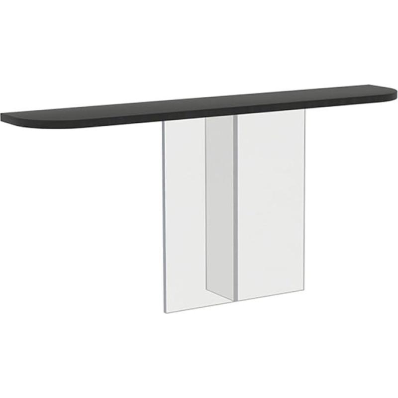 IBOWZ Modern Console Table Slim Wooden Side Table Modern Decorative with Shelves for Living Room, Entryway, Hallway or Entrance Area