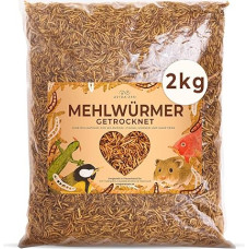 AVIDA - ZEN Džiovinti miltiniai sliekai, 2 kg (atitinka 13 litrų) Džiovinti miltiniai sliekai, baltymų turtingas užkandis laukiniams paukščiams, žuvims, ropliams ir graužikams