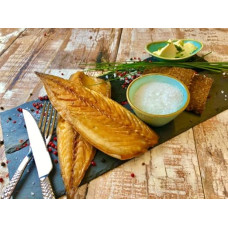 Rūkyta skumbrės filė Natūralus kasdieninis šviežiai rūkytas ant geriausių buko malkų Aromatiškai uždarytas 150 g