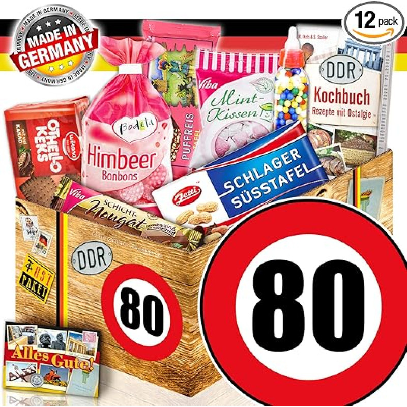 Dovanų saldainiai ++ DDR dovanų dėžutė ++ Gimtadienis 80 ++ Gimtadienio mama