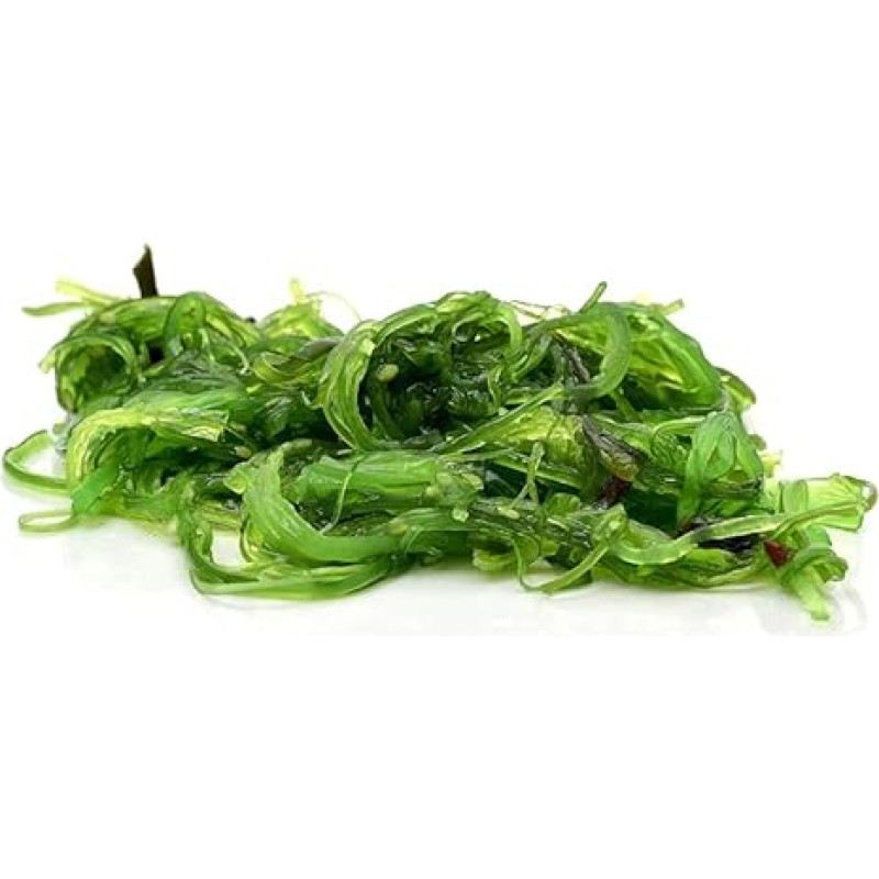 GreetFish Goma Wakame - jūros dumblių salotos su sezamais - paruoštos valgyti su aštriu marinatu - su čili, actu ir sojų padažu - 500 g