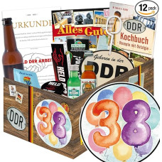 38th Birthday Gift / DDR Box Men / 38th Birthday