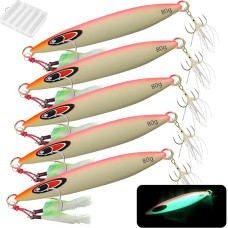 Giliai skęstantis jūrų žvejybos masalas, WASAGA 80g/100g/120g/150g/200g/250g/300g karbido jūros spiningas Žvejybos masalas Puikiai tinka juostelėms lašišoms lašišų gruperis menkės ir Jigging masalas