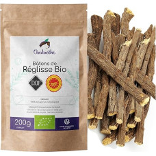 Ekologiškos saldymedžio lazdelės 200 g - Chabiothé - Kilmė: Italija, Kalabrija - Biologiškai suyrantis maišelis