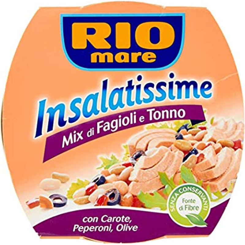 Rio Mare Insalatissime Fagioli e Tonno Pupelių ir tuno mišinys 160 g, 3 vnt.