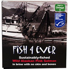 Fish 4 Ever Laukinė rožinė lašiša sūryme 160g