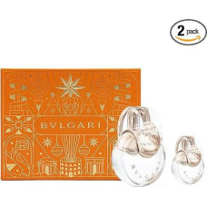 Bvlgari Omnia Crystalline Eau De Toilette Spray 0.5oz Eau De Toilette Spray 2 dalių dovanų rinkinys