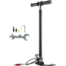 VEVOR PCP Hand Pump 4 Stage 30MPa 4500PSI High Pressure PCP Air Gun Filler Pump with Oil Moisture Filter Pressure Gauge, Stainless Steel for Air Rifle, Diving Bottles, Paintball Filling Tyre
