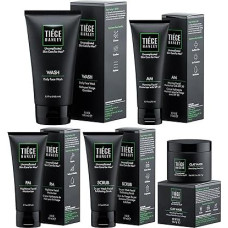 Tiege Hanley Extensive 90-Day Advanced Skin Care Program for Men - Facial Cleansing Kit for Fine Wrinkles - Skin Care Kit for Men Includes Facial Cleansing, Face Scrub