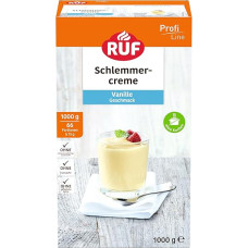 RUF Gourmet Cream Vanilla, be virimo, birios pakuotės desertiniai milteliai puriam kreminiam desertui su švelniu vanilės poskoniu, be glitimo, 1 x 1000 g