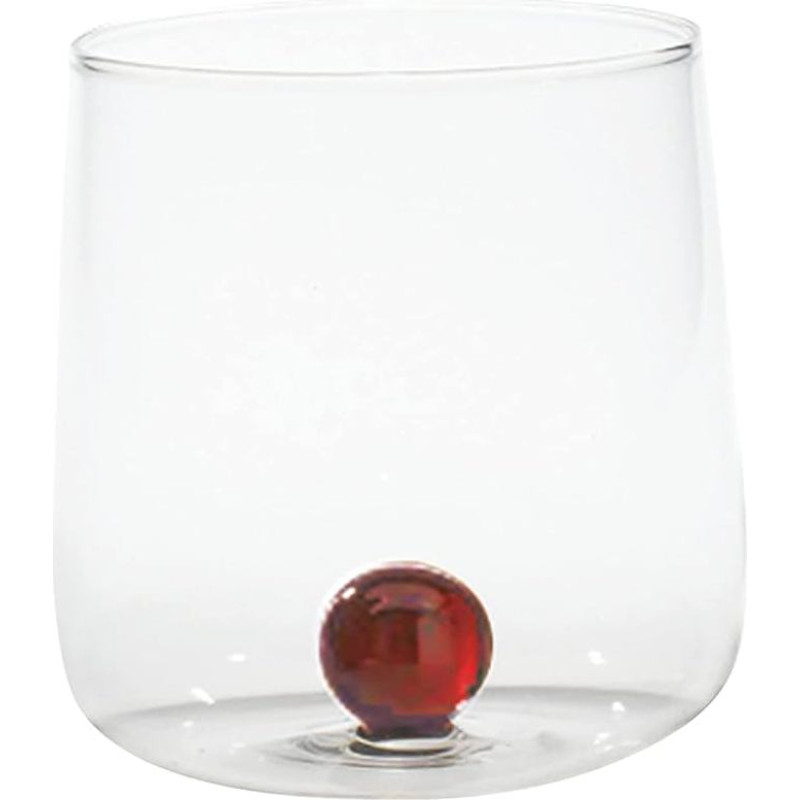 Zafferano Bilia Bicchieri Ambra 44 cl Set of 6 in Vetro Borosilicato Fatto a Mano