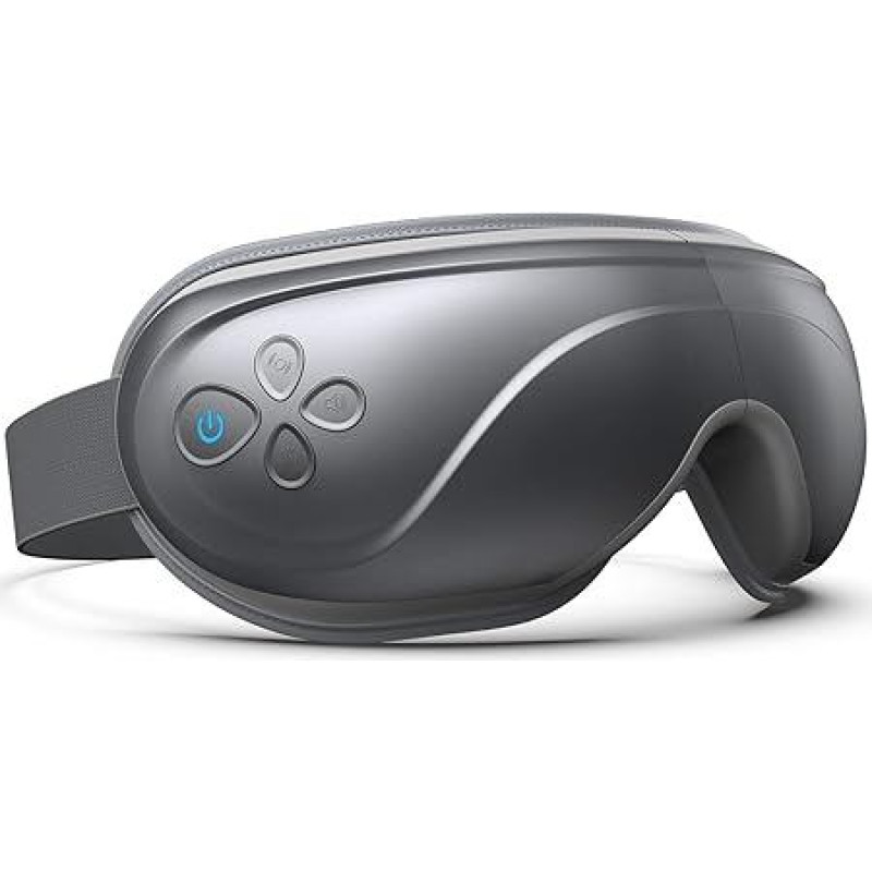 RENPHO Eyeris 2 - Augenmassagegerät mit Wärme Vibration Kompression 5 Modi, wiederaufladbarer Augenmaske mit kabelloser Bluetooth-Musik für geschwollene Augen, überanstrengte Augen, Augenringe