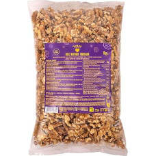 nut&me Graikinių riešutų branduoliai 1 kg | Graikiniai riešutai be kevalų | Turtingi Omega-3 riebalų rūgštimis | Idealiai tinka kaip sveikas užkandis | Be priedų | Veganai | Be glitimo | Stambiai supjaustyti