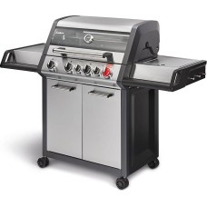 Enders® Monroe Pro 3 SIK Turbo dujinis grilis, 3 nerūdijančio plieno degikliai, šoninis degiklis, infraraudonųjų spindulių galinis degiklis, 