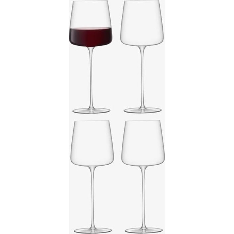 LSA International Metropolitan Grand Cru stiklinė 24 uncijos skaidrios spalvos, 4 vnt., tinkama plauti indaplovėje MW04 Skaidri