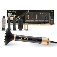 Demeliss Saint Alge - 5-in-1-Styler - Haartrockner & Frisur, für alle Haartypen - 5 austauschbare Köpfe, darunter Lockenzubehör Coanda - Keramikbeschichtung - 3 Temperaturen