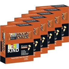BE-KIND riešutų sviestas, tamsus šokoladas 6 x 12 x 40 g I Riešutų batonėlis I Šokoladinis batonėlis I Riešutų sviestas I Be glitimo