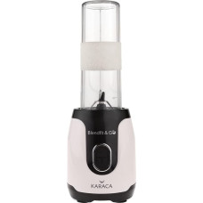 Karaca Blendfit Go Personal Blender & Smoothie Maker, Portable Blender Bottle with Leak-proof Lids, Crush Ice & Frozen Fruit, Juice & Food Blender, 600 ml, Retro Cream