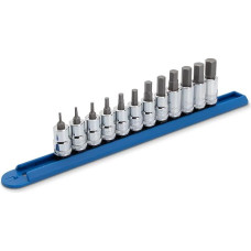 GearWrench 80581 12 dalių 3/8 colių SAE šešiakampių šešiabriaunių galvučių rinkinys