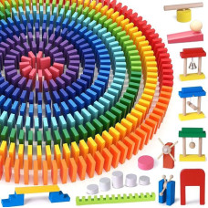 1000 medinių domino kaladėlių pakuotė Spalvingas domino žaidimas su papildomomis kaladėlėmis Instrukcijos Laikymo krepšys Statybiniai rinkiniai Medinis žaislas Lenktynių žaidimai Statybinės kaladėlės Edukacinis žaislas Dovana vaikams nuo 3+ metų