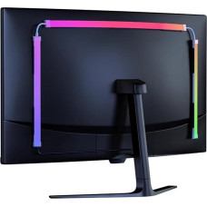 RGB Ambient Light Bar, Light Bar Under Computer Back, Ambient LED Strip, 3 Sides, Neon LED Strip, PC Backlight, USB Port, Colour Changing Lamp (for 34 Inch Monitors)