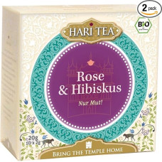 Hari Tea Nur Mut / Das schaffst du Rose & Hibiskus, 2 vnt. (2 x 20 g) - ekologiška
