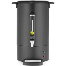 HENDI UNIQ kavos perkolatorius, skirtas kavai virti, belašininis čiaupas, vandens lygio indikatorius, kavos virimo aparatas, kavos aparatas, 14 l, 230 V/1750 W, 357 x 380 x (H) 502 mm, nerūdijantis plienas, polipropilenas, juodas