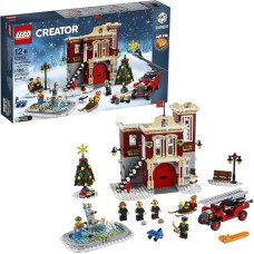 LEGO 10263 Creator Expert Winter Village gaisrinė stotis, priešgaisriniai žaislai vaikams