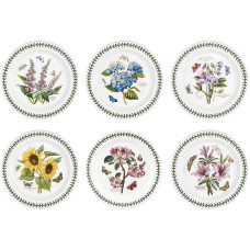 Portmeirion Botanikos sodo lėkštės, 6 vnt., įvairūs motyvai, 25 cm skersmens