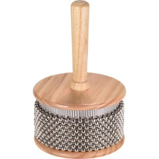 Cabasa Percussion Musical Instrument Metal Bead Chain Cylinder Pop Hand Shaker for Band Classroom 4.5 Inch