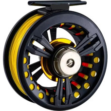 Metall Fliegenrolle, Fliegenfischrolle Fliegenfischrolle mit Schnur-Kombi 5/6 7/8wt Forellen-Fliegenrolle Große Arbor-Druckguss-Angelrolle Aluminiumlegierung Vorgeladen