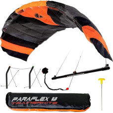 Vairavimo kilimėlis Paraflex Trainer Kite 2,3 rašalo. Vairuojamieji lynai + prekyba + krepšys + antžeminis inkaras + aitvaras žudikas + lipdukas + instrukcijų knyga pradedantiesiems vaikams, pažengusiems aitvarų naudotojams.