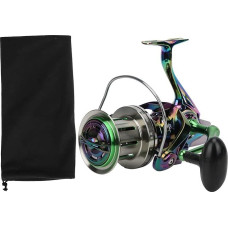 Spinnrolle Angelrolle 18 + 1BB Linkshand Rechtswechselbar Metall Angelrolle - Kraftvoll, Langlebig Für Fluss See Meer