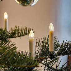 hellum 430165 LED lempučių Kalėdų eglutė, pagaminta Vokietijoje, lemputės su spaustuku, 20 lempučių, šviečiančių lempučių ilgis 13,30 m, žalias kabelis, šiltai balta spalva, skirta vidaus patalpoms, atskiriamas kištukas, 3 atsarginės žvakės,