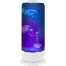 Medūzos lempa, 7 spalvų nustatymai, medūzos naktinė šviesa, 3 vandens tekėjimo greičiai, LED fantazijos medūzos šviesa, stalo lempos dekoracijos namams ir biurui, puiki dovana (balta)