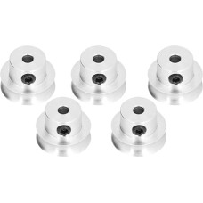 Runde Riemenscheibe aus Aluminium mit Schraube, Fester Riemenscheibe mit 16 Mm Durchmesser für die Übertragung von Stößen und Vibrationen bei Anwendungen mit Niedriger Geschwindigkeit