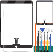 For iPad Pro 10.5 Screen Replacement A1701 A1709 Touch Digitizer Assembly Glass Panel Repair Parts Kit (Black, No Include LCD)