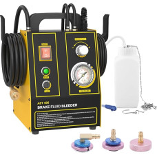 KAISAL 220 V Brake Bleeder Car Brake Bleeder with Adjustable Pressure Gauge Car Pulsating Brake Fluid Drain Kit for Motor Vehicles, Brakes Bleeding Device with 3 Adapters