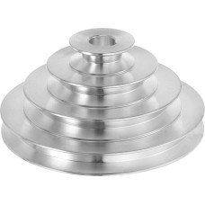 QUARKZMAN Aliumininis A tipo 4 pakopų diskinis ratas 16 mm kiaurymė 41-130 mm išorinis skersmuo, skirtas A tipo V formos diržui 12,7 mm pločio diržas