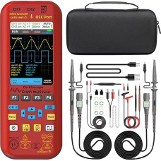 BSIDE O9 Handheld Digital Oscilloscope 2 Channel 50MHz 250MSa/s 5000mAh Multimeter TRMS 20000 Counter 3.98 Inch Large Colour Display 7 Waveform Signal Generator Support Rogowski Coil AC Current 2000A