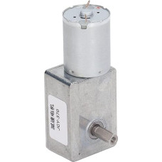 Gleichstrom-Getriebemotor, 12 V, Doppelwellen-Selbsthemmungs-Reversier-Schneckengetriebemotor 25 Kg·cm, mit Mikroturbinenschnecke, für Etikettiermaschinen, Ferngesteuerte Vorhänge, (10 U/min)