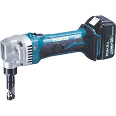 Makita DJN161RMJ Cordless Nibbler, 1.6 mm, 18 V / 4 Ah, 2 Batteries and Charger in Makpac, blue, DJN161RTJ