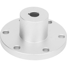Shaft Coupling Motor Connector, 8 mm Flange Shaft Coupling, Aluminium Alloy, Rigid Flange Guide, Shaft Coupling Motor Connector with Keyway for 14049 Wheel DIY RC