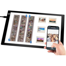 Skaidrių peržiūra Šviesos padas Skaidrių peržiūra senoms skaidrėms Neigiamas skeneris Skaidrių skeneris Skaidrių skenerio skaitmeninimo šviesos padas, skirtas nuotraukų skaidrių ir filmų negatyvų skenavimui su USB kabeliu 3 ryškumo lygiai