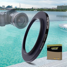 46 mm objektyvo adapteris 52 mm fotoaparato objektyvo adapteriui, 46 mm ir 52 mm filtro pakopos adapterio žiedas, suderinamas su visais 52 mm filtrų priedais. Pagamintas iš CNC būdu apdirbto (46-52 mm)