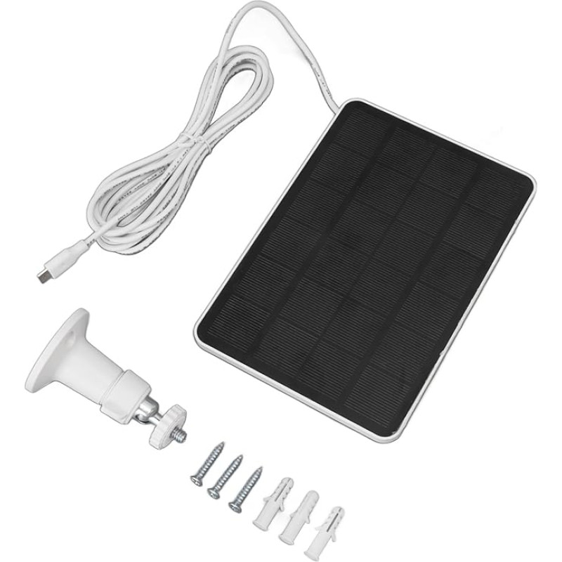 4W 5V saulės kolektorius lauko mirksintis IP65 prieš vandens saulės energiją namų stebėjimo sistemoms Spotlight Cam