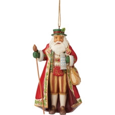 Enesco Jim Shore Heartwood Creek German Santa Hanging Ornament
